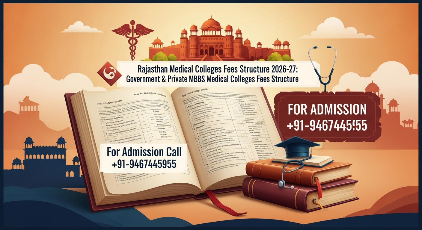Rajasthan Medical Colleges Fees Structure 2026-27: Government & Private MBBS Medical Colleges Fees Structure